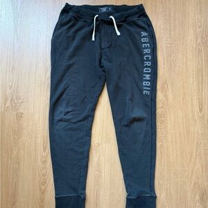 Abercrombie & Fitch Charcoal Joggers with Drawstring
